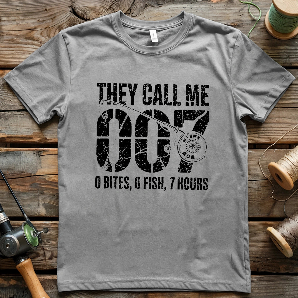 0 Bites, 0 Fish, 7 Hours T-shirt