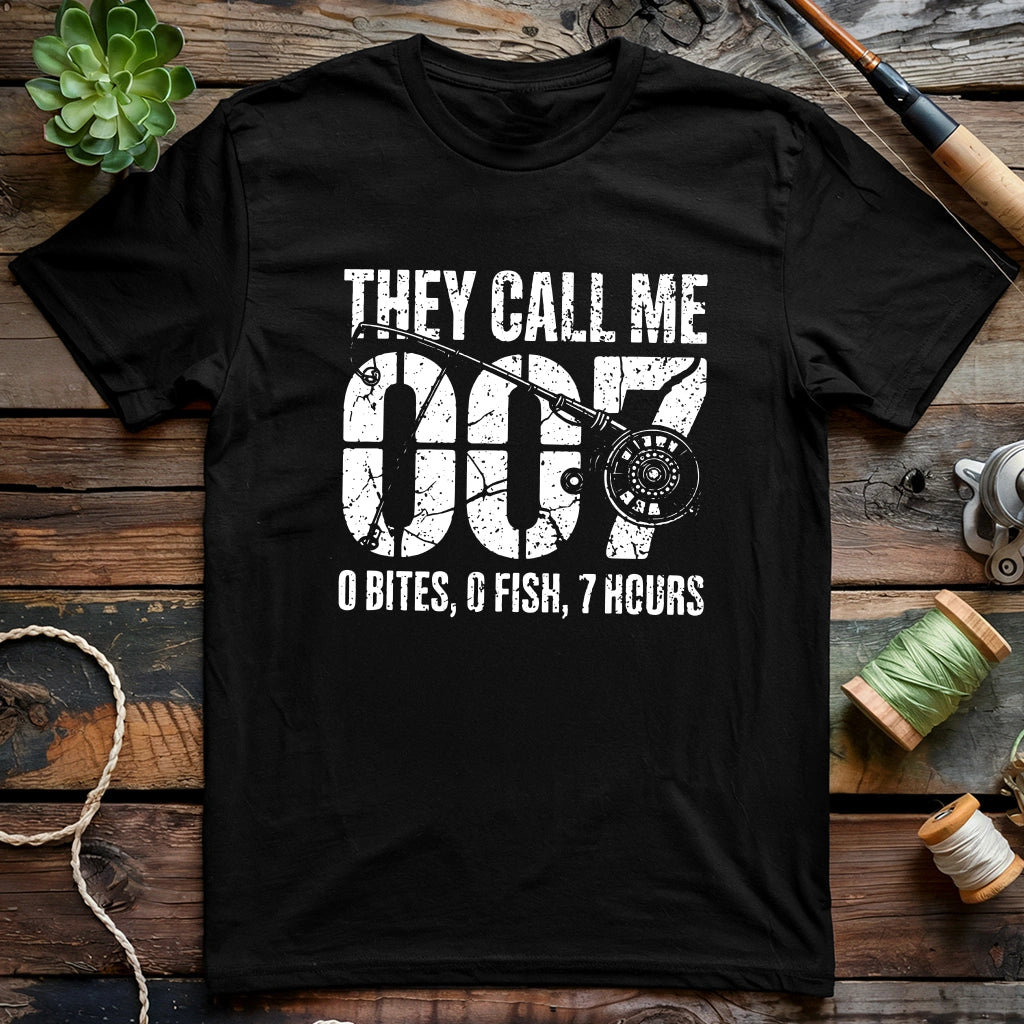 0 Bites, 0 Fish, 7 Hours T-shirt