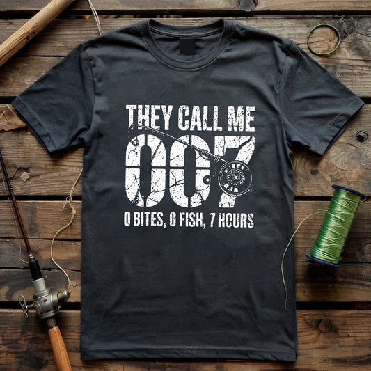 0 Bites, 0 Fish, 7 Hours T-shirt