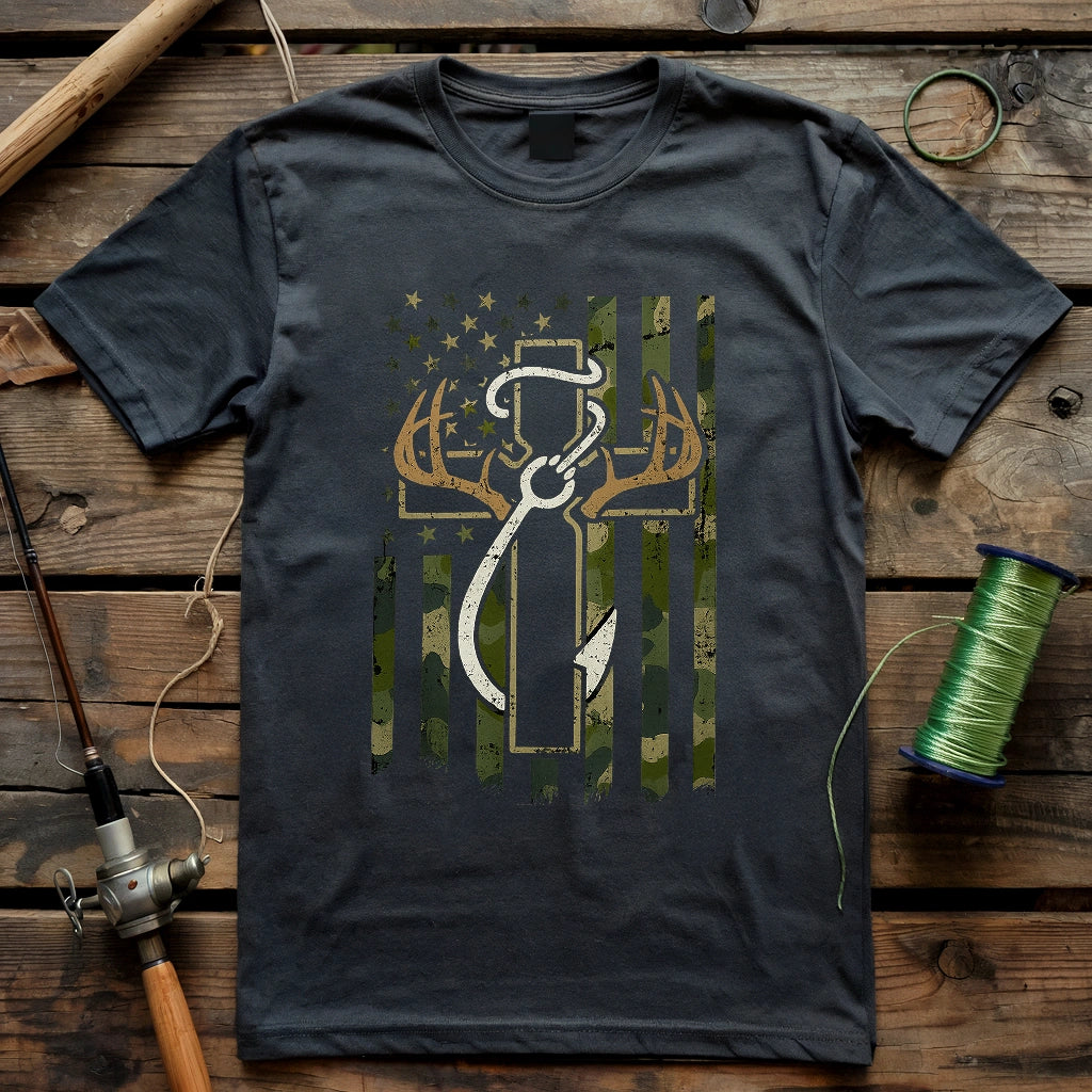 Hunting Fishing Faith T-shirt