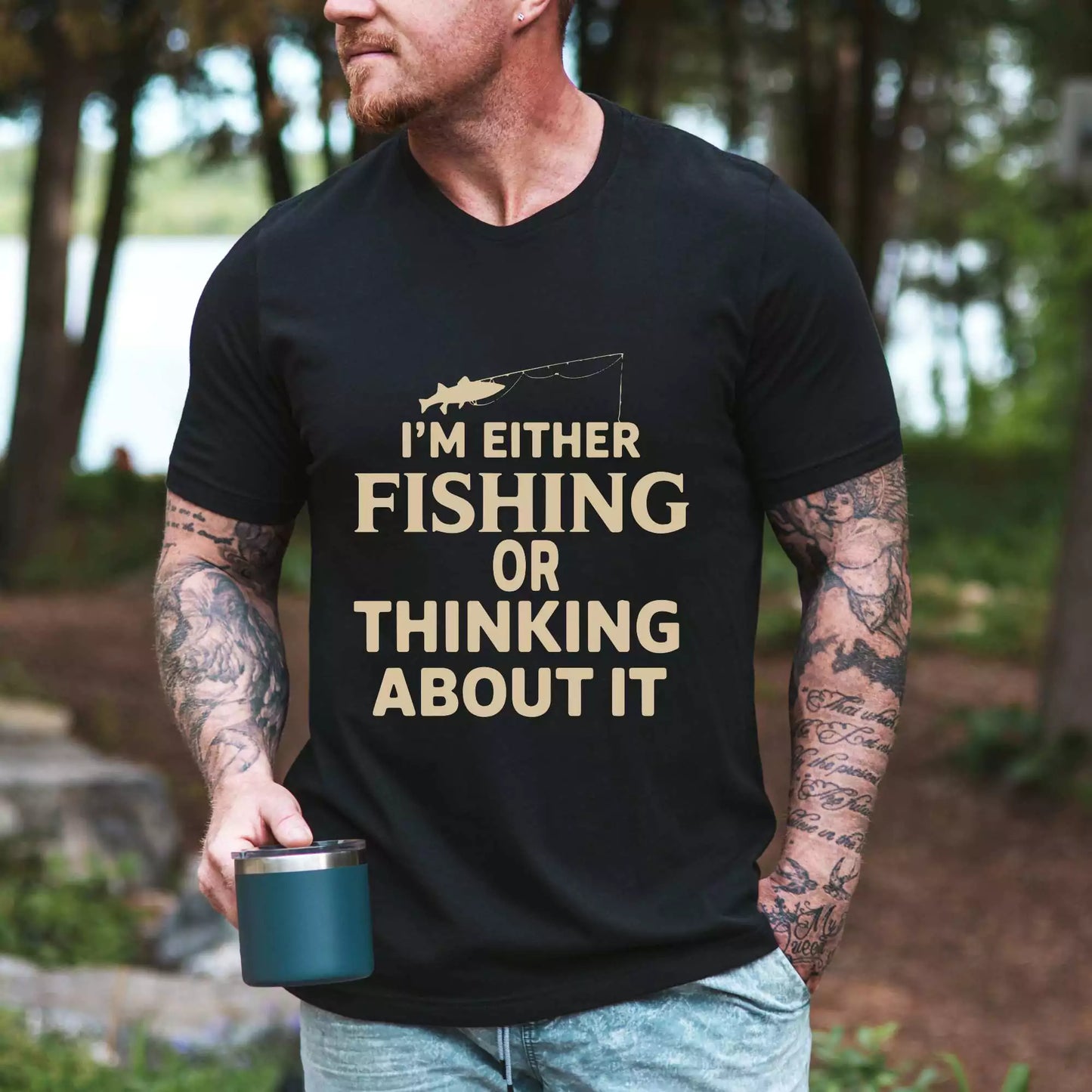 I Am Either Fishing T-shirt