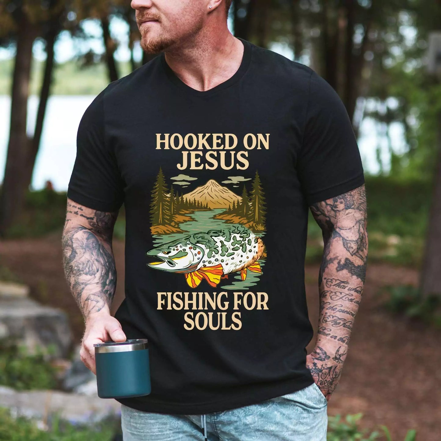 Hooked on Jesus T-shirt