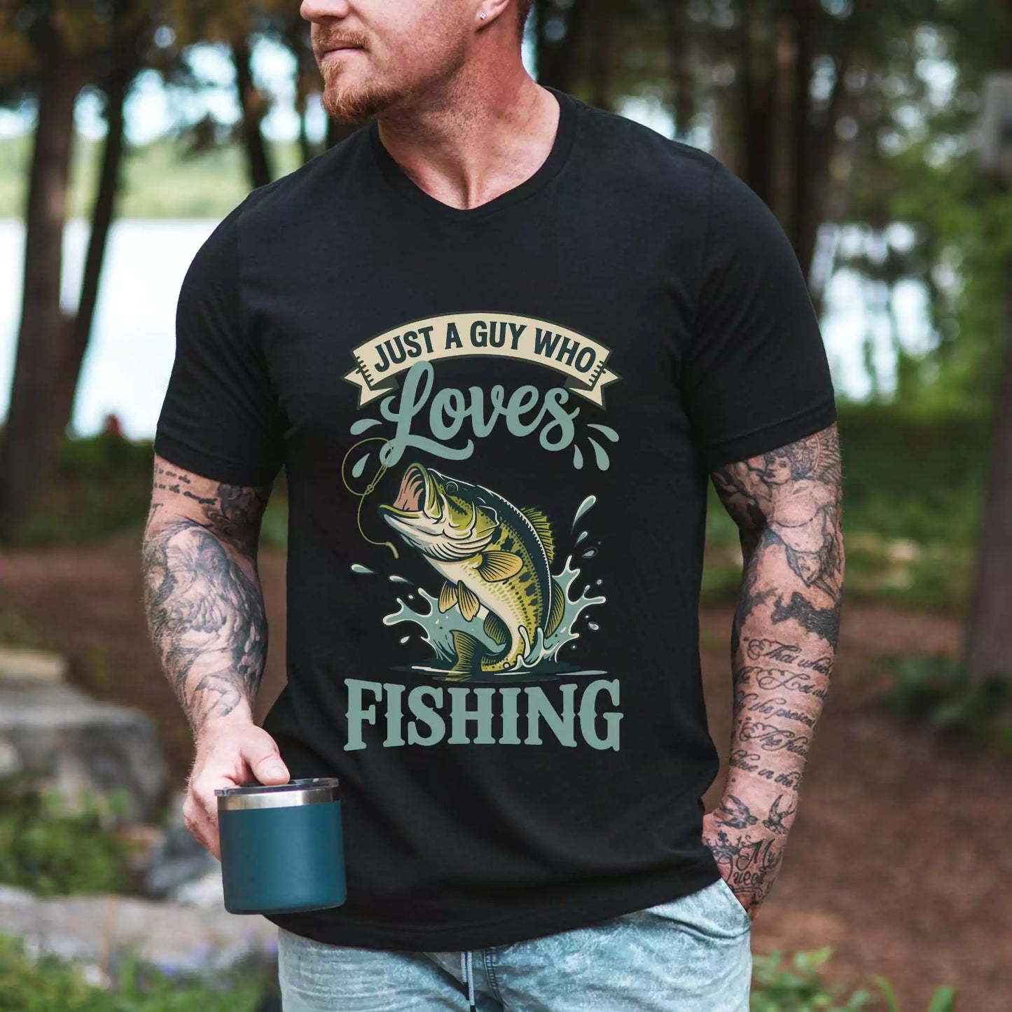 Just A Guy Who Loves Fishing T-shirt