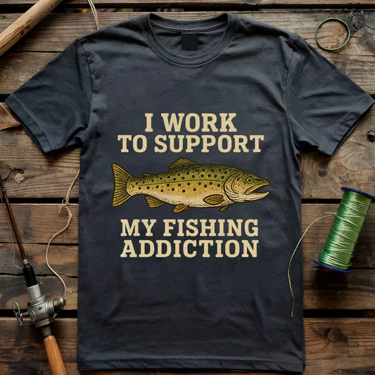 Fishing addiction T-shirt