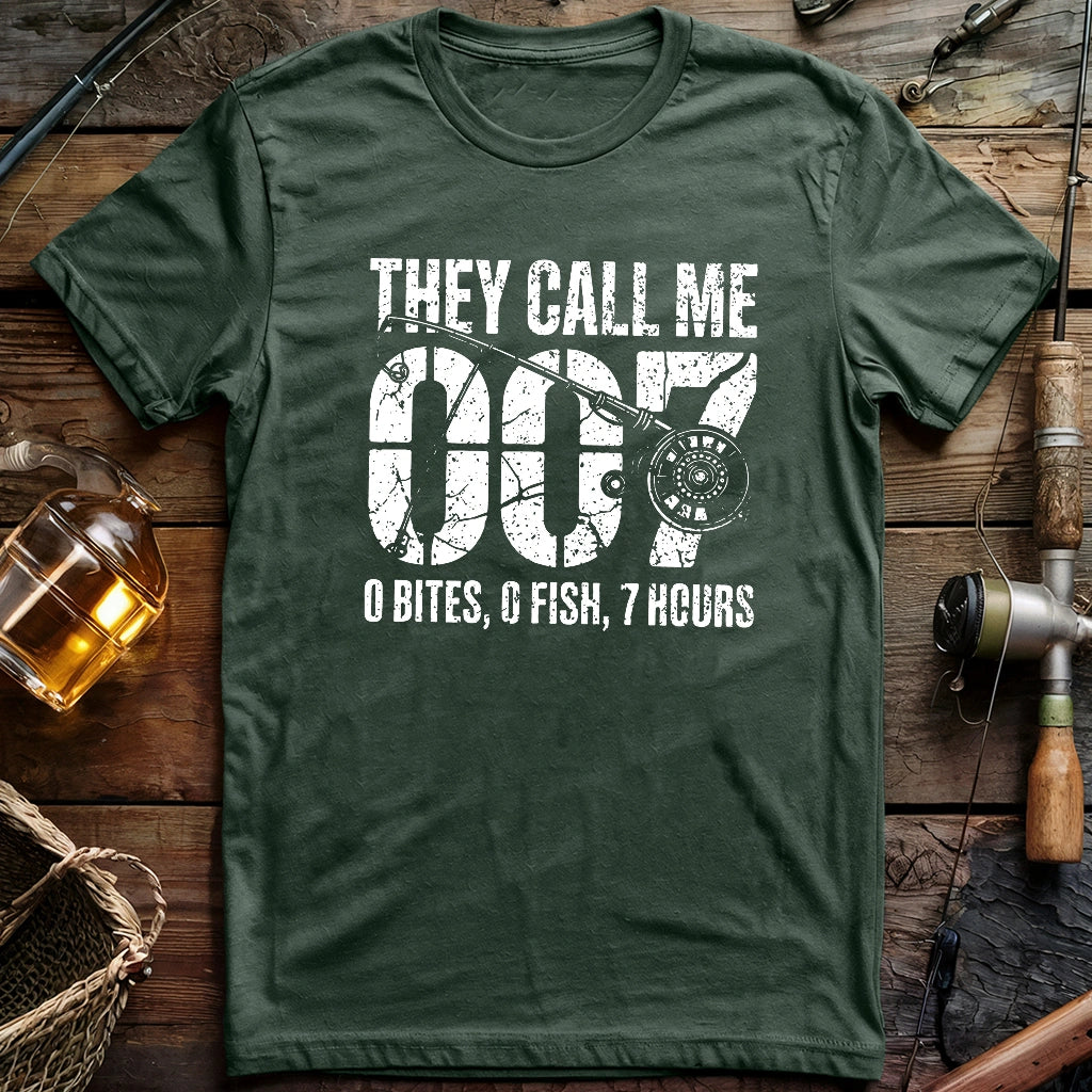0 Bites, 0 Fish, 7 Hours T-shirt
