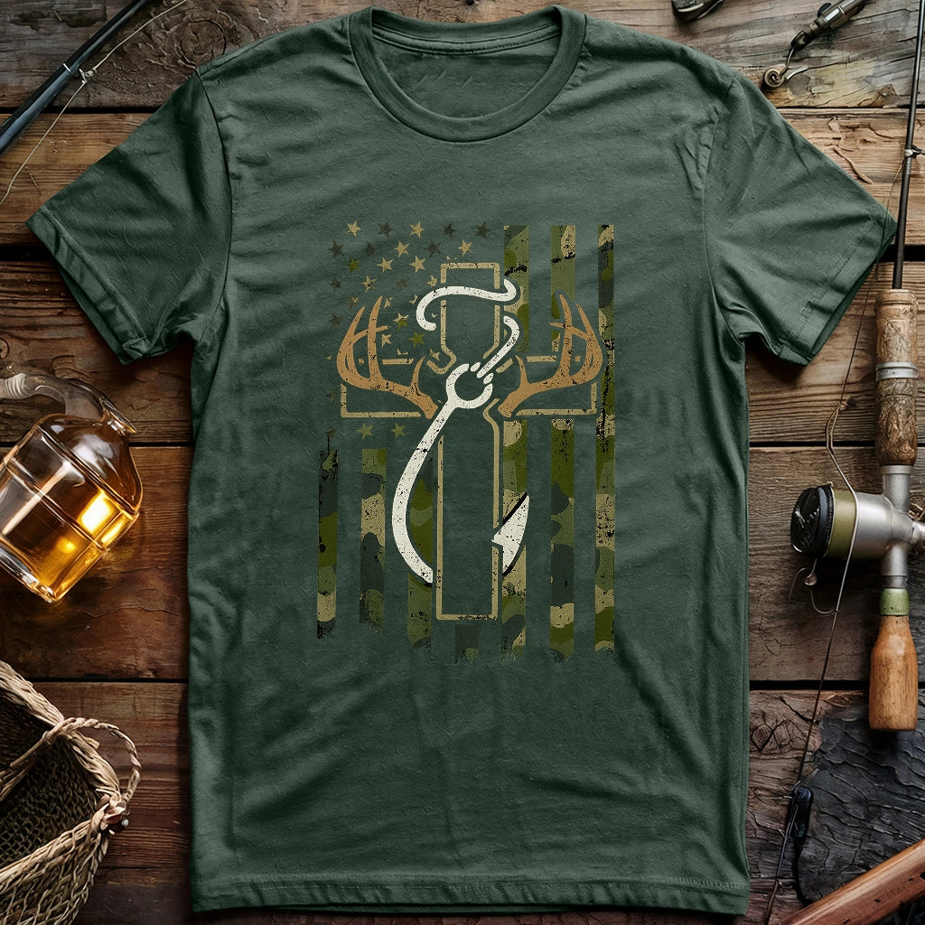 Hunting Fishing Faith T-shirt