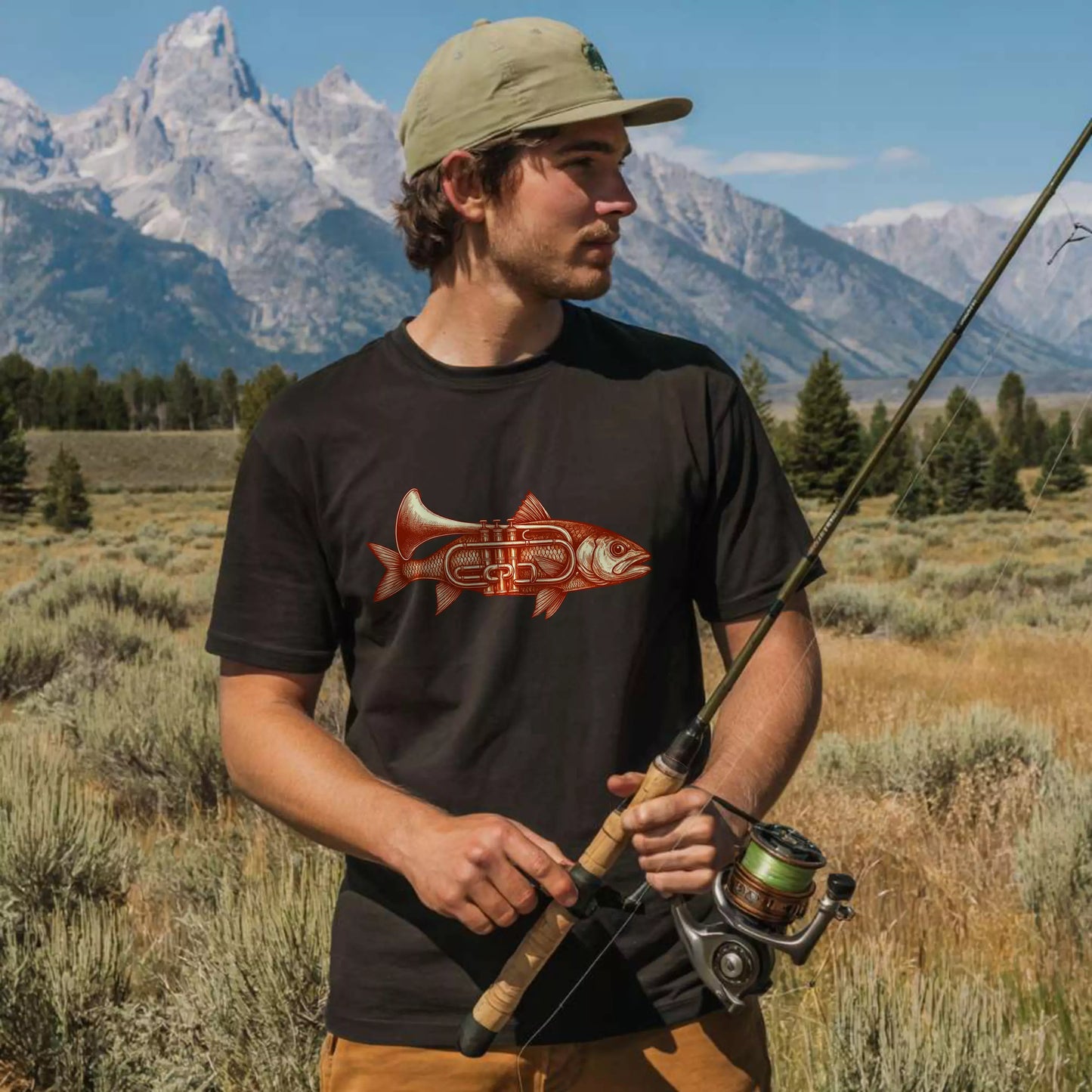 Fishing Trumpet T-shirt