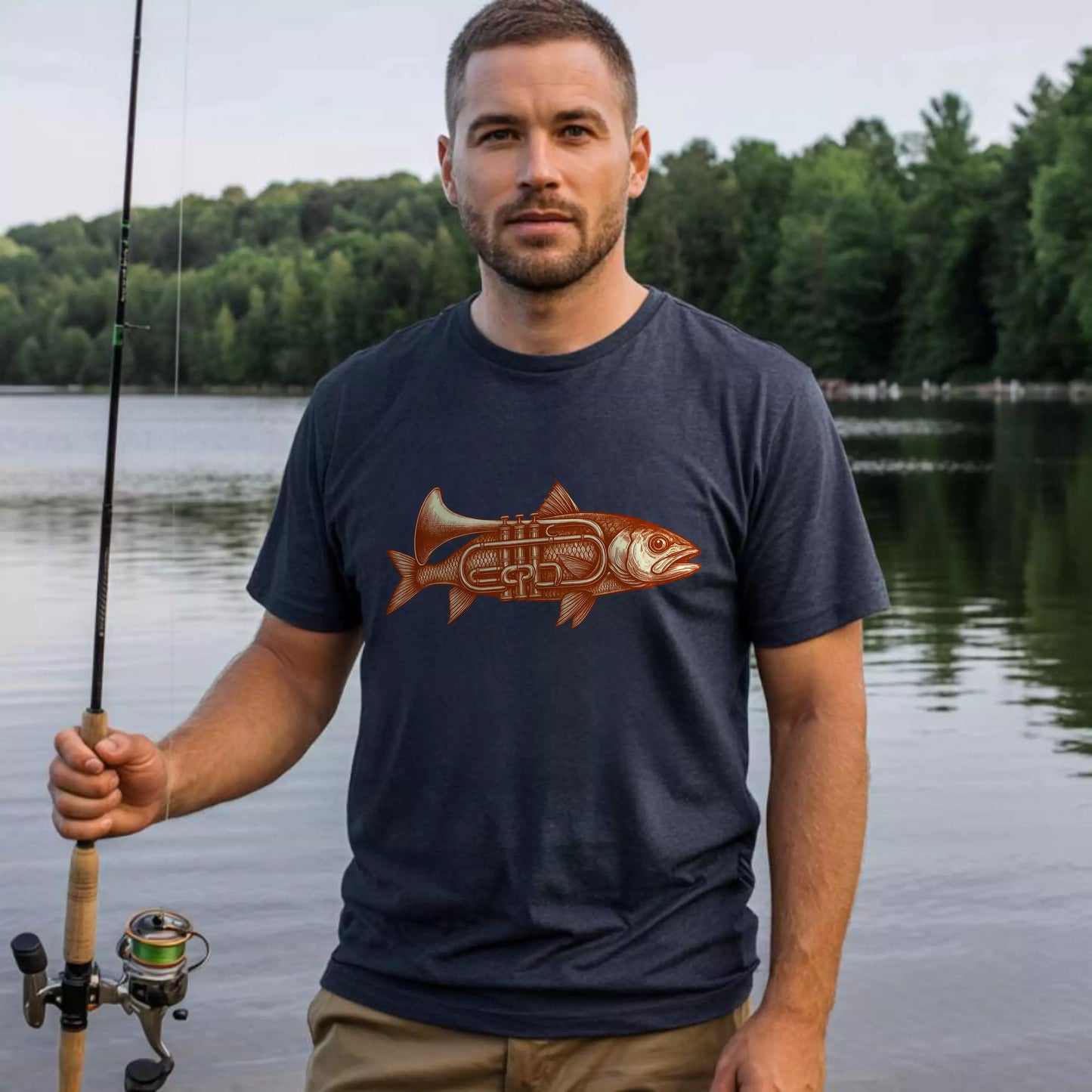 Fishing Trumpet T-shirt