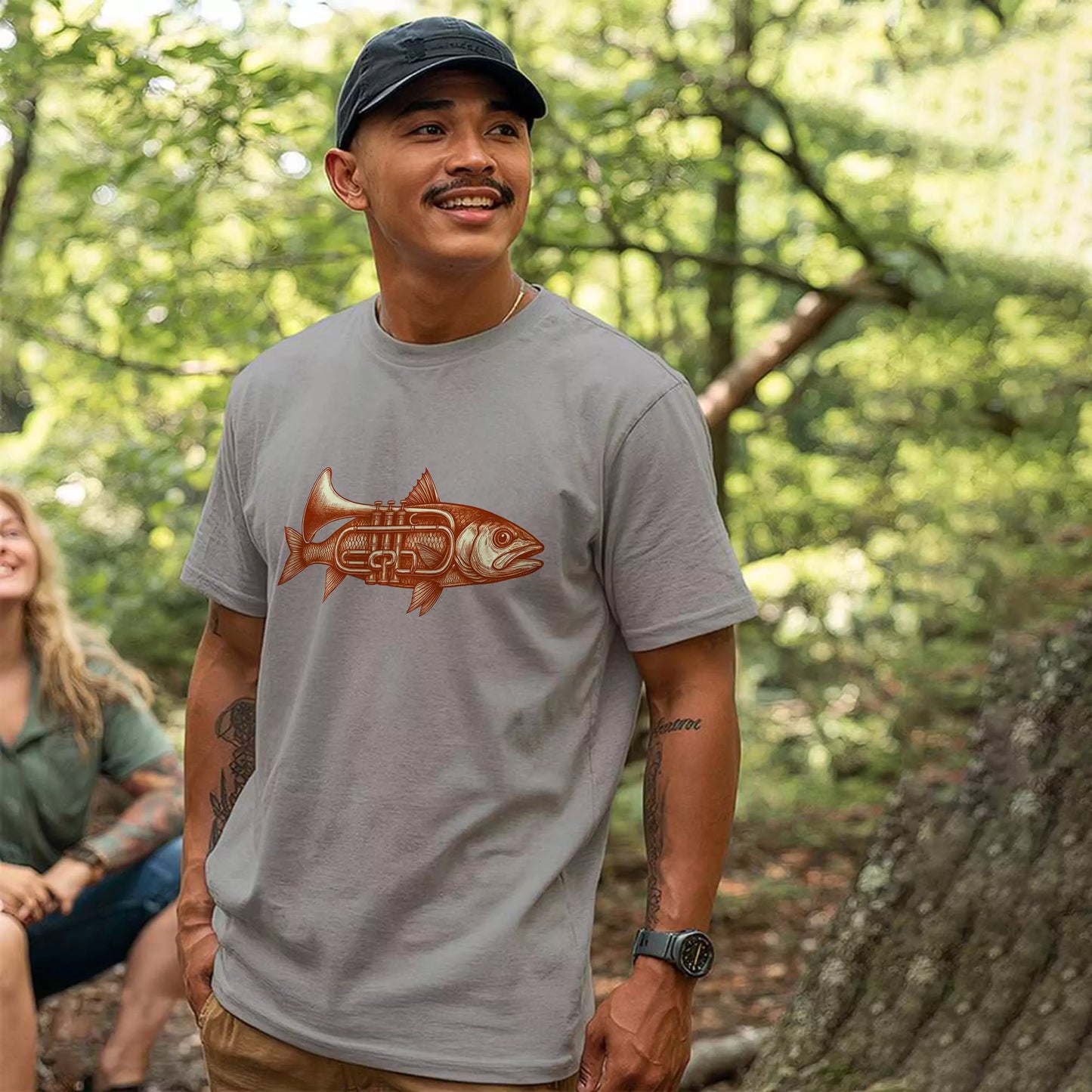 Fishing Trumpet T-shirt