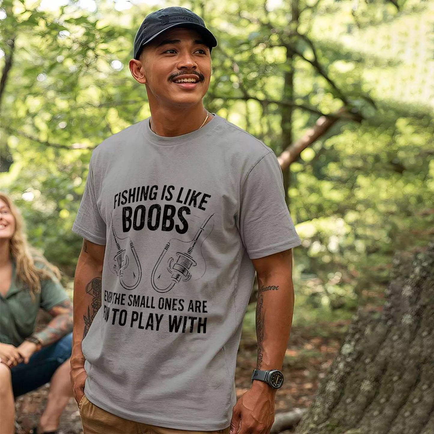 Fishing is like Boobs T-shirt