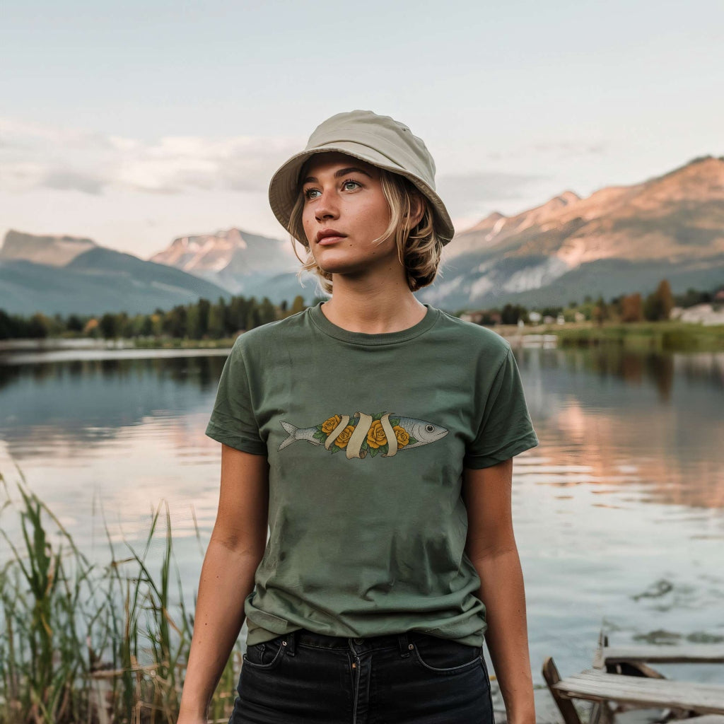 Flower fish T-shirt