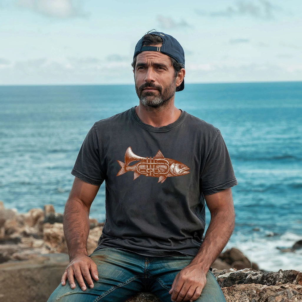Fishing Trumpet T-shirt