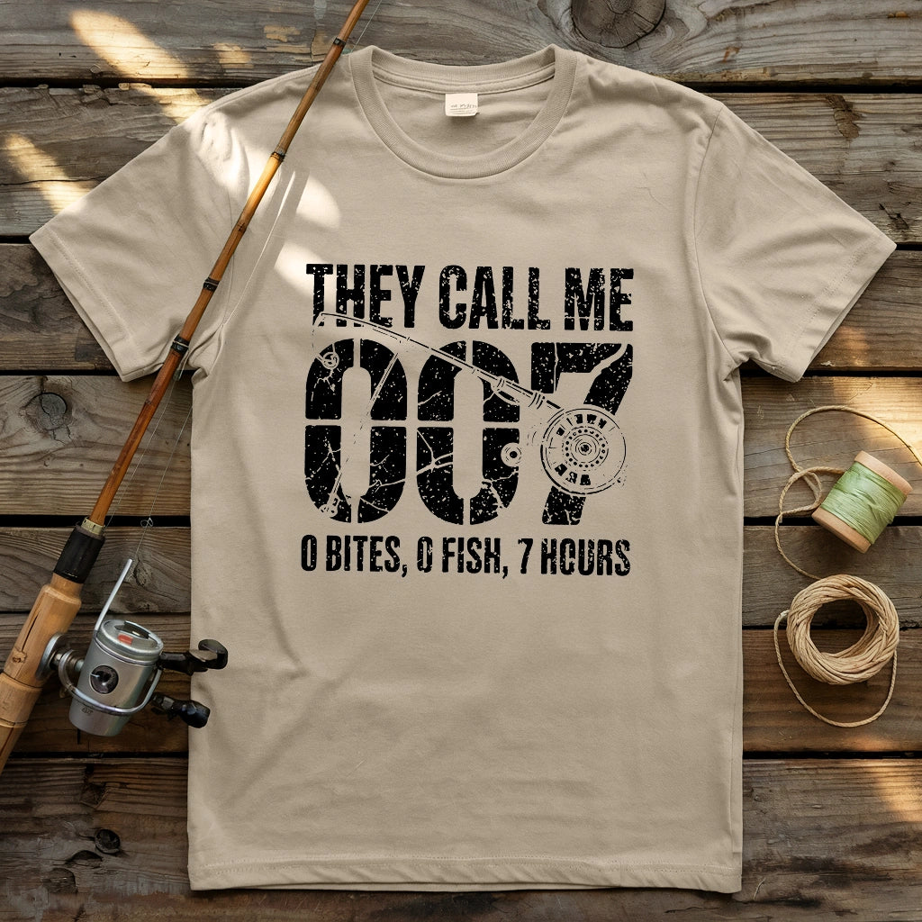 0 Bites, 0 Fish, 7 Hours T-shirt