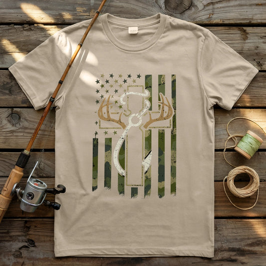 Hunting Fishing Faith T-shirt