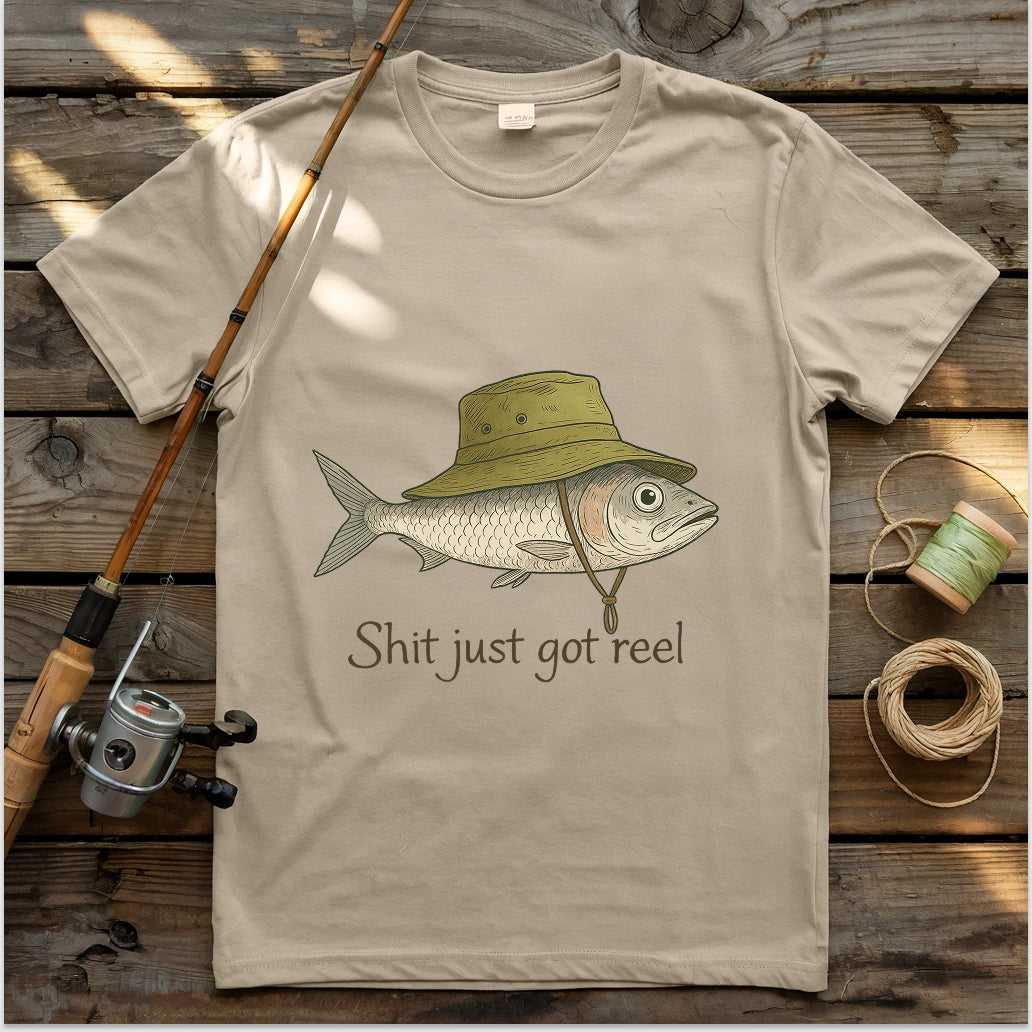 Shit Just Got Reel T-shirt