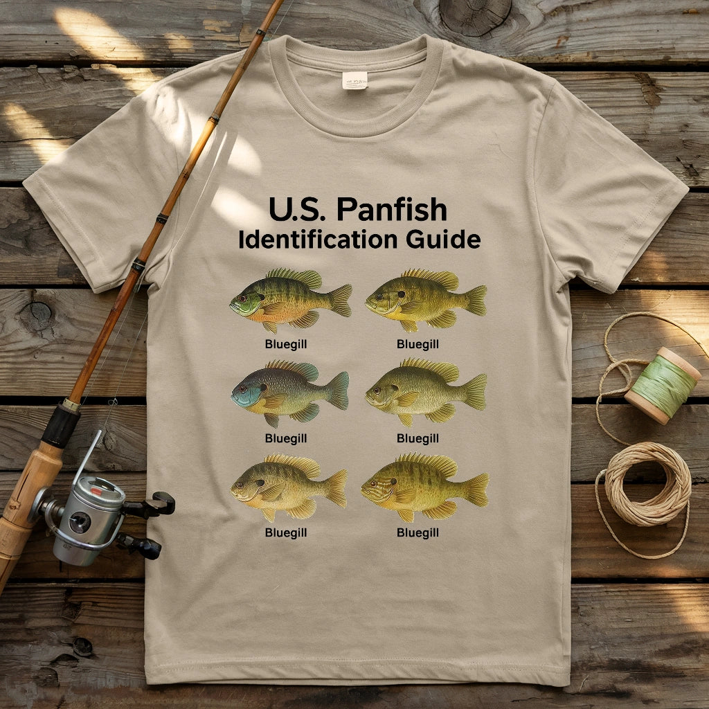 US Panfish Identification Guide T-shirt