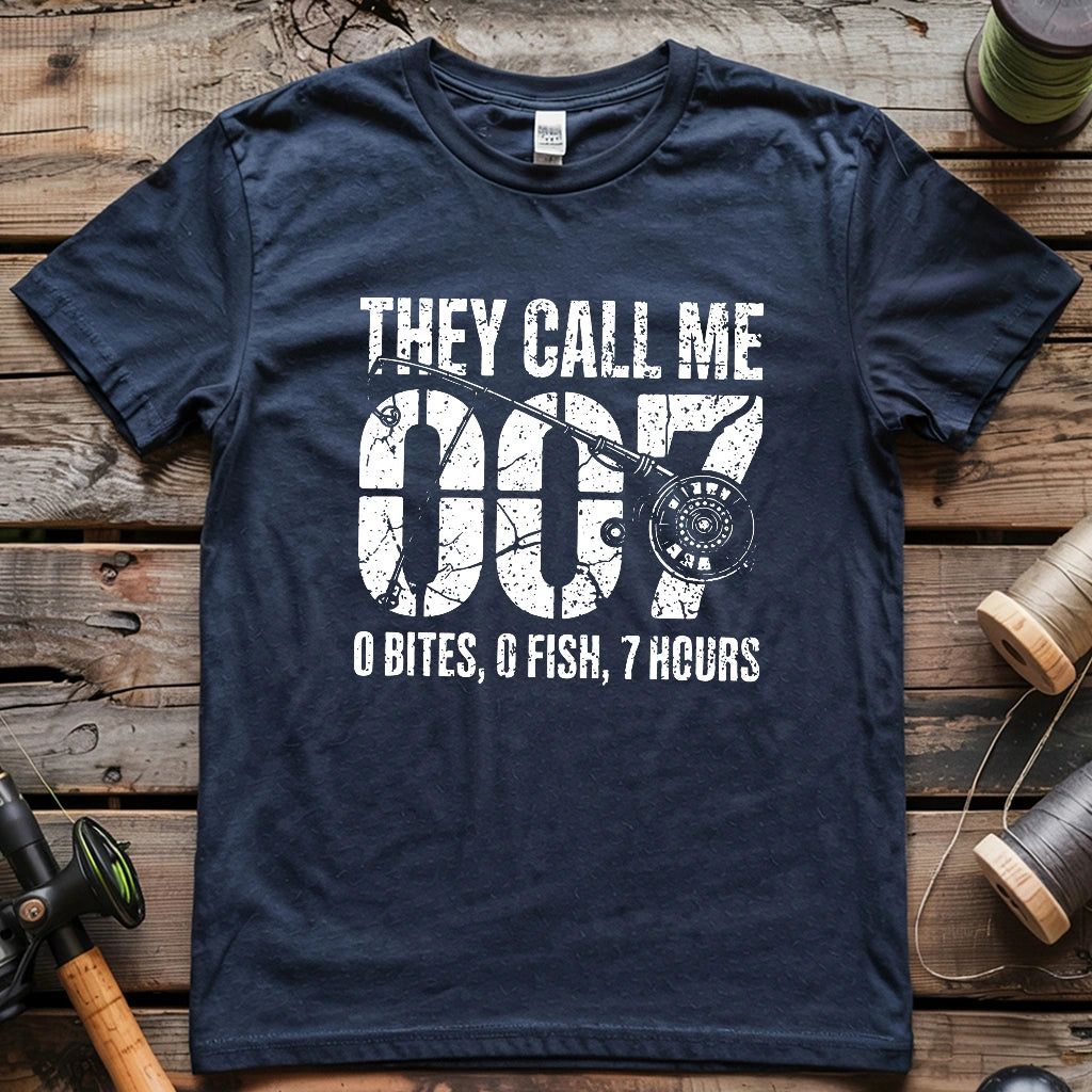 0 Bites, 0 Fish, 7 Hours T-shirt