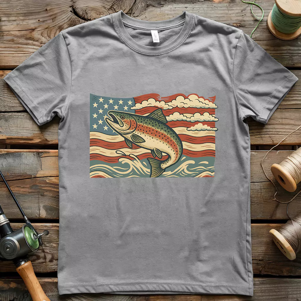 USA Fish Flag T-Shirt