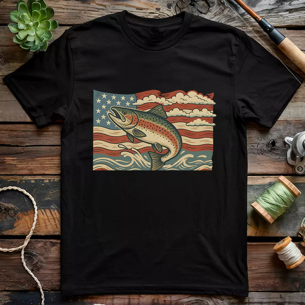 USA Fish Flag T-Shirt