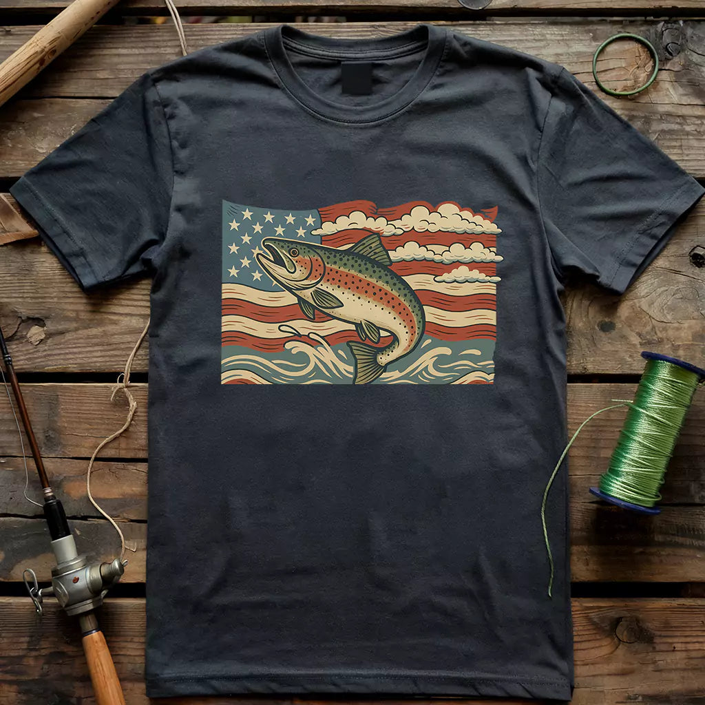 USA Fish Flag T-Shirt