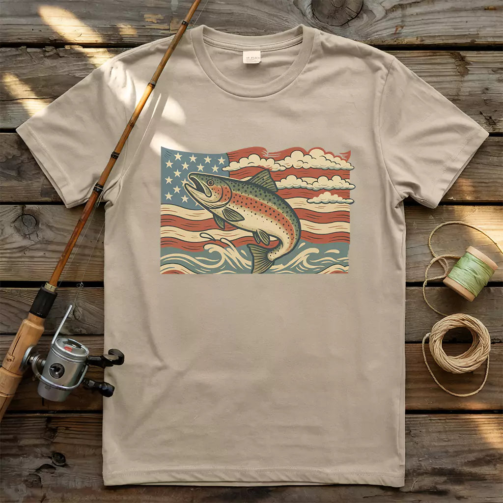 USA Fish Flag T-Shirt
