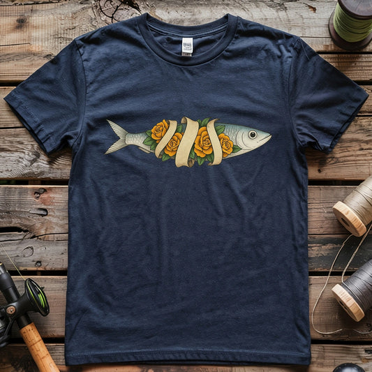 Flower fish T-shirt