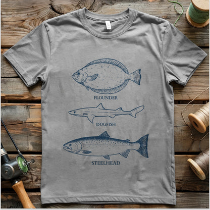 Flounder Dogfish Steelhead T-shirt