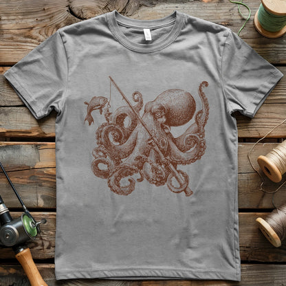 Octopus Goes Fishing T-shirt