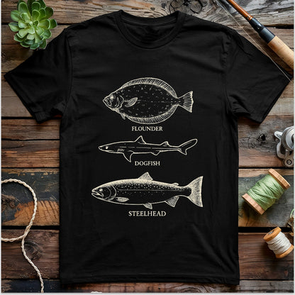 Flounder Dogfish Steelhead T-shirt
