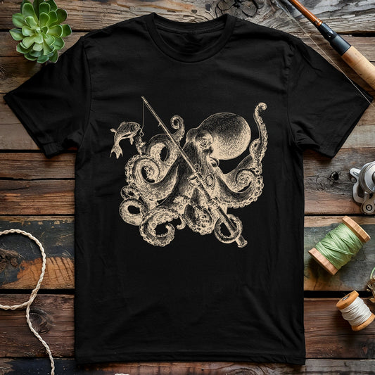 Octopus Goes Fishing T-shirt