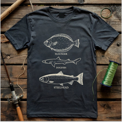 Flounder Dogfish Steelhead T-shirt