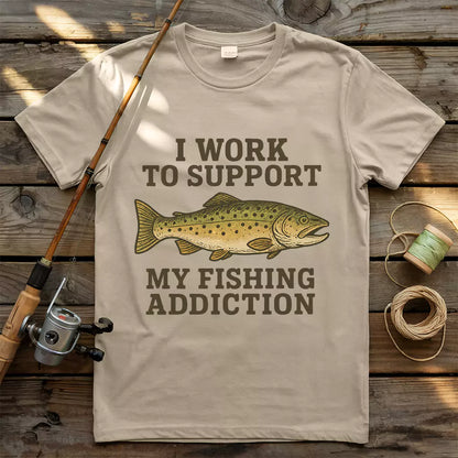 Fishing addiction T-shirt