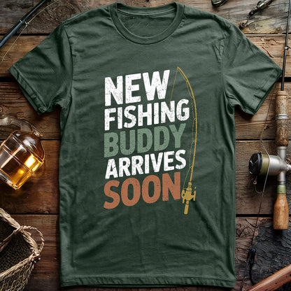 New Fishing Buddy Arrives Soon T-shirt