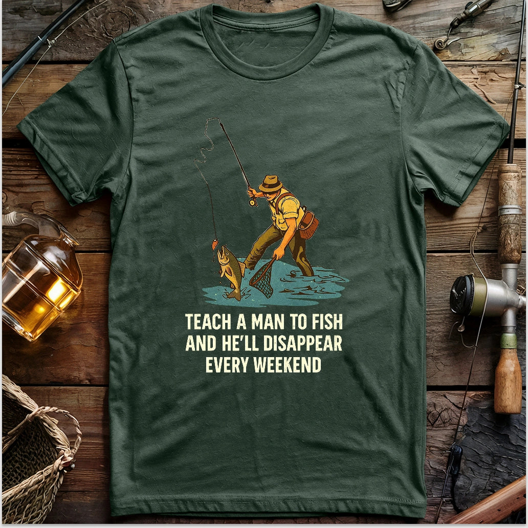 Teach A Man To Fish T-shirt