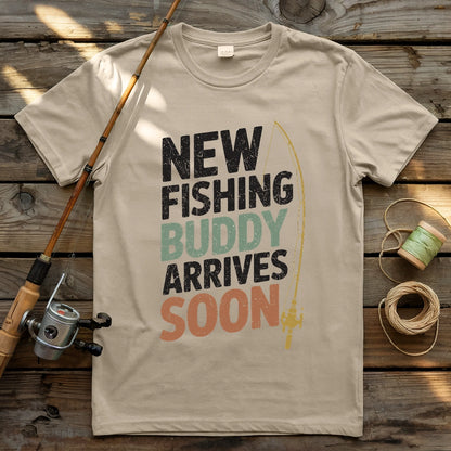New Fishing Buddy Arrives Soon T-shirt