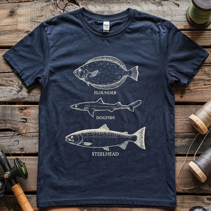 Flounder Dogfish Steelhead T-shirt