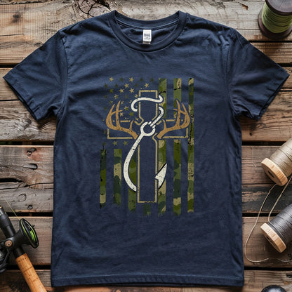 Hunting Fishing Faith T-shirt