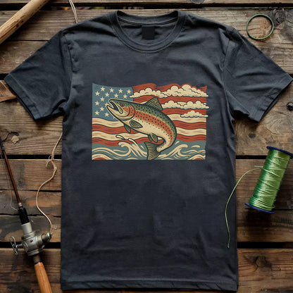 USA Fish Flag T-Shirt