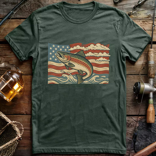 USA Fish Flag T-Shirt