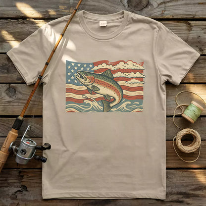 USA Fish Flag T-Shirt